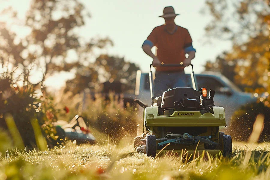 electric cordless push mower